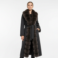 Megève Fox Fur Wool Coat