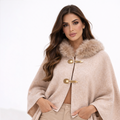 Primrose Fur Beige Cape