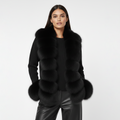 Lana Fox Black Fur Sweater