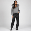 Milano Fox Fur Hooded Sweater