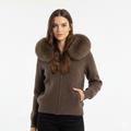 Belgravia Hooded Fox Fur Jacket