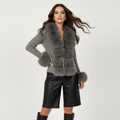 Lana Fox Grey Fur Sweater