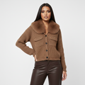 Cacao Fur Knit Sweater