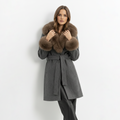 Crans-Montana Short Fur Wool Coat