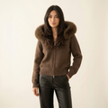 Belgravia Hooded Fox Fur Jacket
