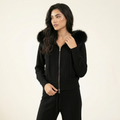 Kensignton Noir Fur Trim Knit Set