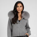 Milano Fox Fur Hooded Sweater